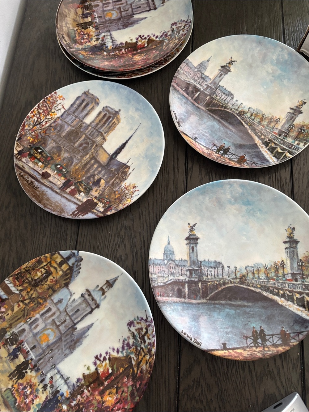 Vintage Louis Dali Limoges Paris Collector Plates Set France Limited Edition